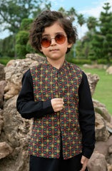 Printed Waist Coat 3Pcs Infant Printed Waist Coat 3Pcs Infant