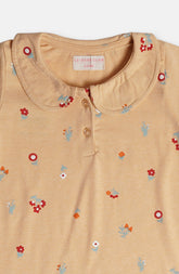 Floral Print Polo Shirt