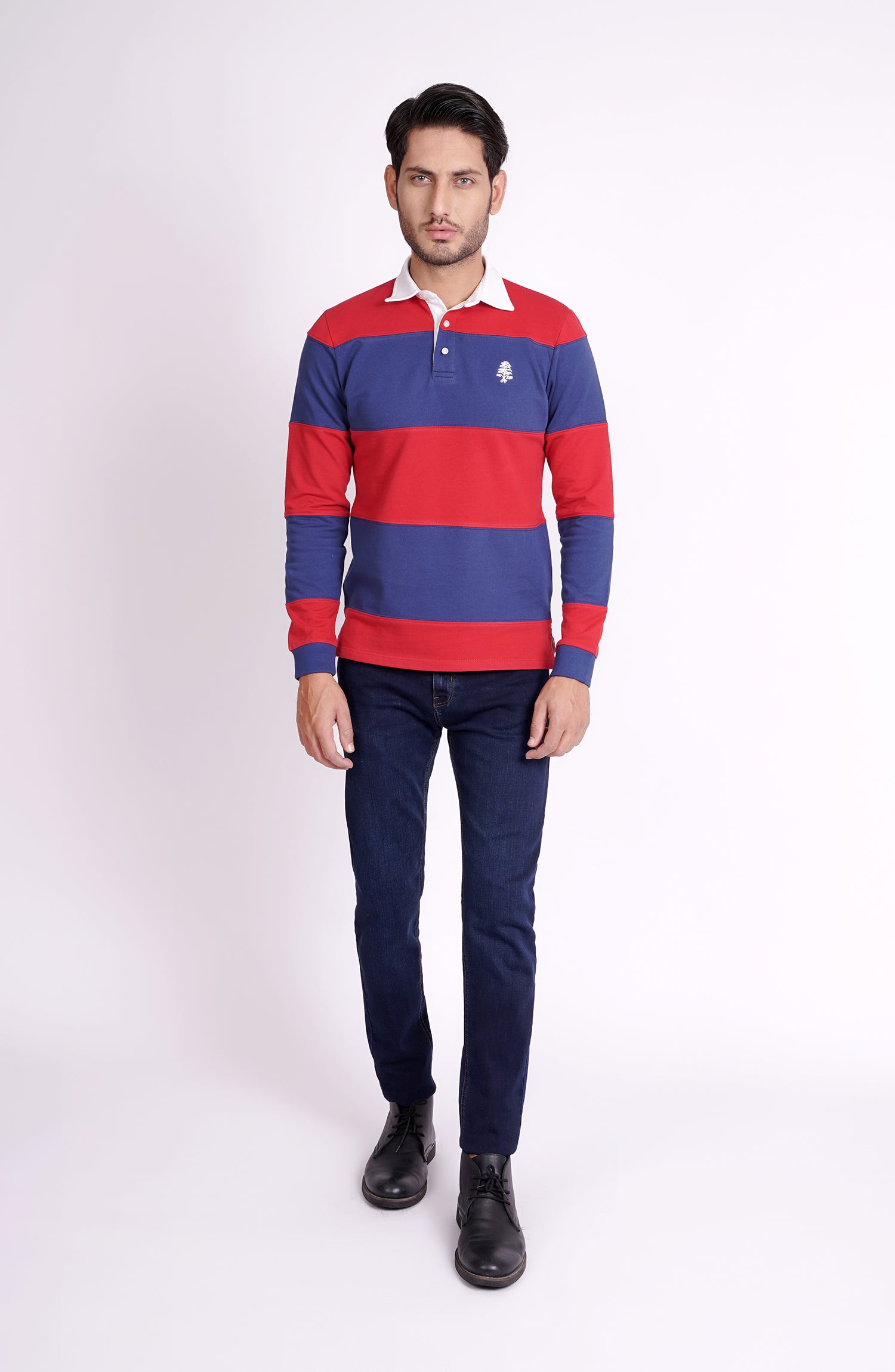 MKP602422 RUGBY POLO IN BOLD STRIPES MULTI