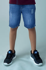 Ripped Denim Shorts