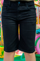 Terry Denim Shorts