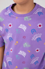 Boys Captain America Co-ord Set-BKC701125