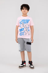 Boys Athletic Tee-BKT721325