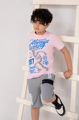 Boys Athletic Tee-BKT721325