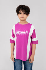 Slogan Print Tee-BKT725325