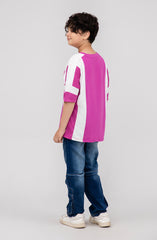 Slogan Print Tee-BKT725325