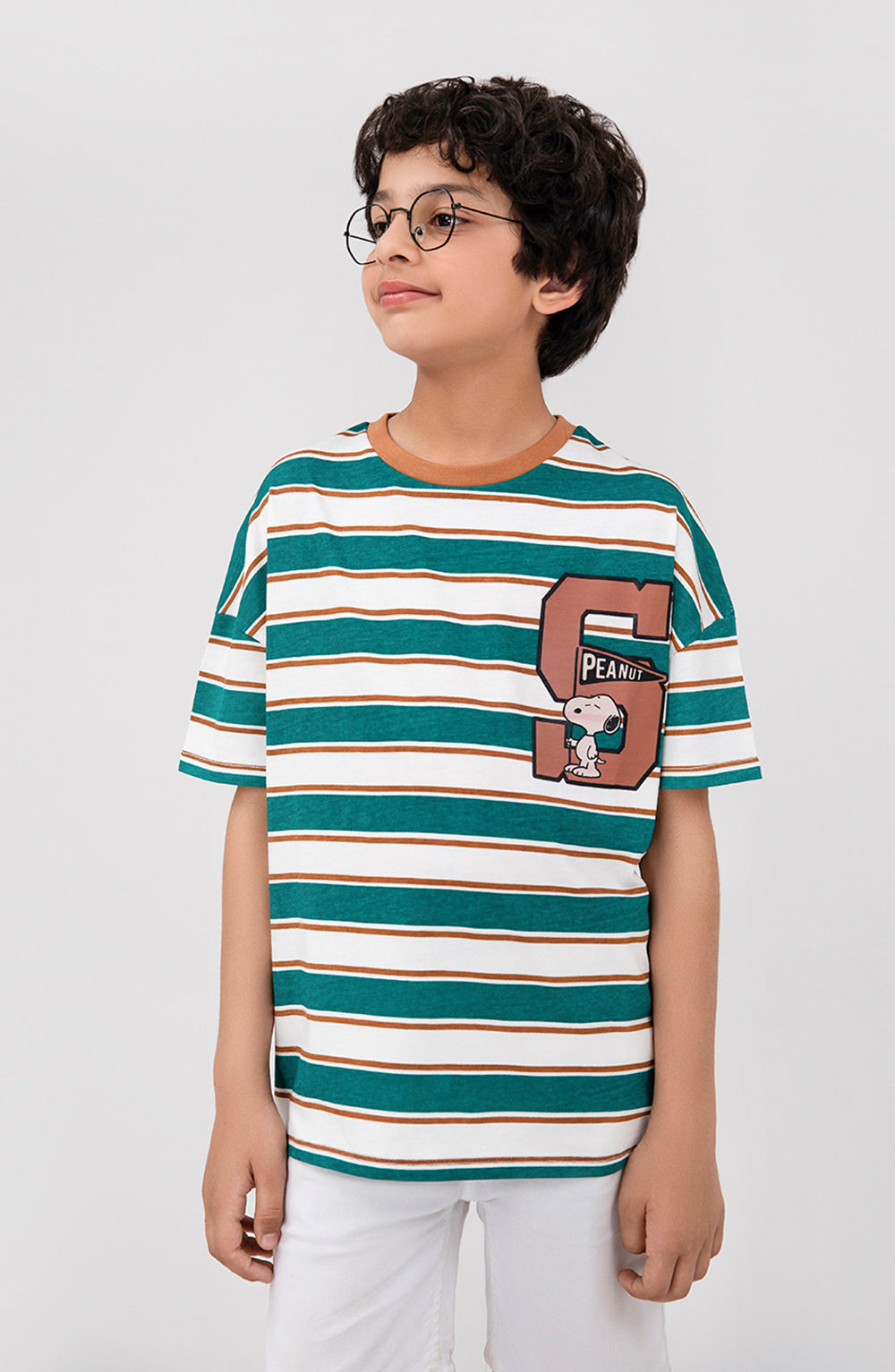 Boys Yarn Dyed Tee-BKT727325