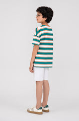 Boys Yarn Dyed Tee-BKT727325