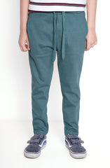 Knit Navy Trousers In French T