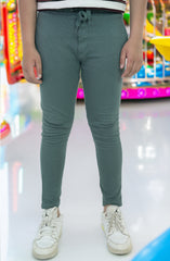 Knit Navy Trousers In French T