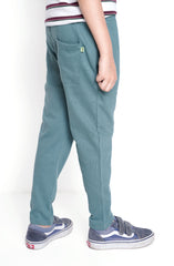 Knit Navy Trousers In French T