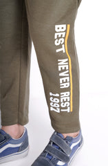 Prntd Black Trousers In Frnch Tery