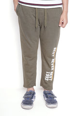 Prntd Black Trousers In Frnch Tery
