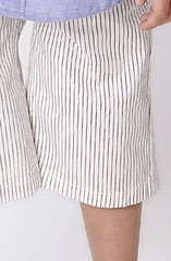 Striper Knee Length Shorts