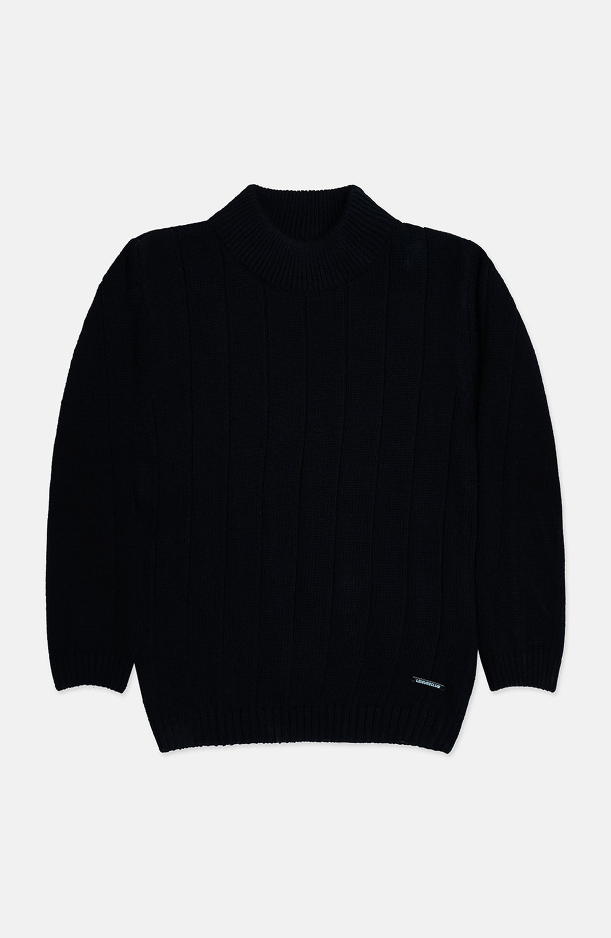 Mock Neck Drop Needle Sweater