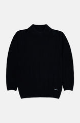 Mock Neck Drop Needle Sweater