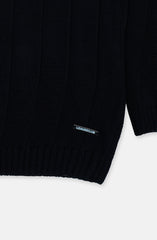 Mock Neck Drop Needle Sweater