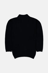 Mock Neck Drop Needle Sweater