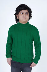 Mock Neck Drop Needle Sweater