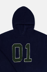 01 Applique Hooded Sweater