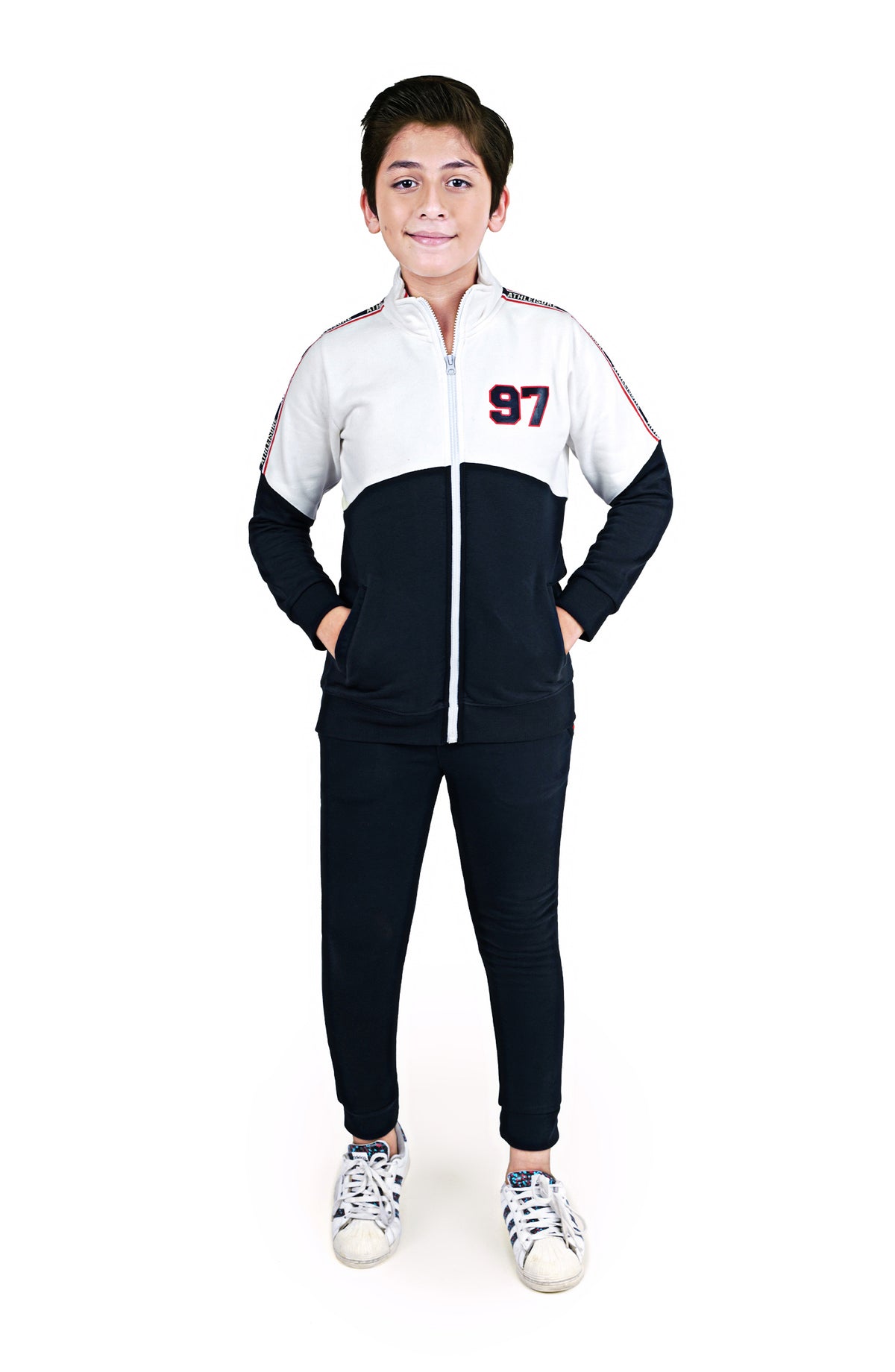 Mock Neck Sporty Suit