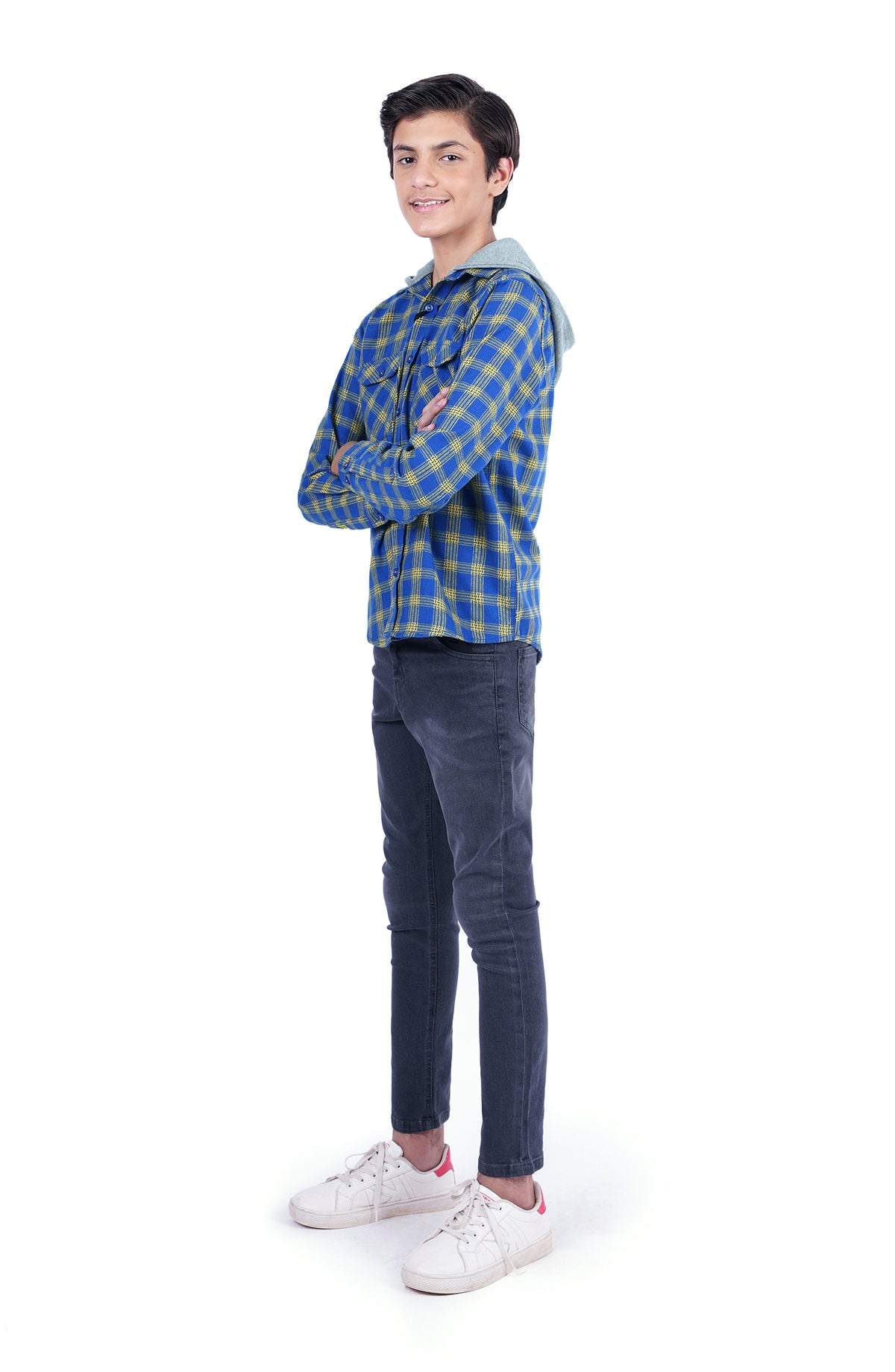 Boys Checker Flannel Shirt