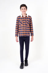 Boys Shacket Wth Sherpa Collar