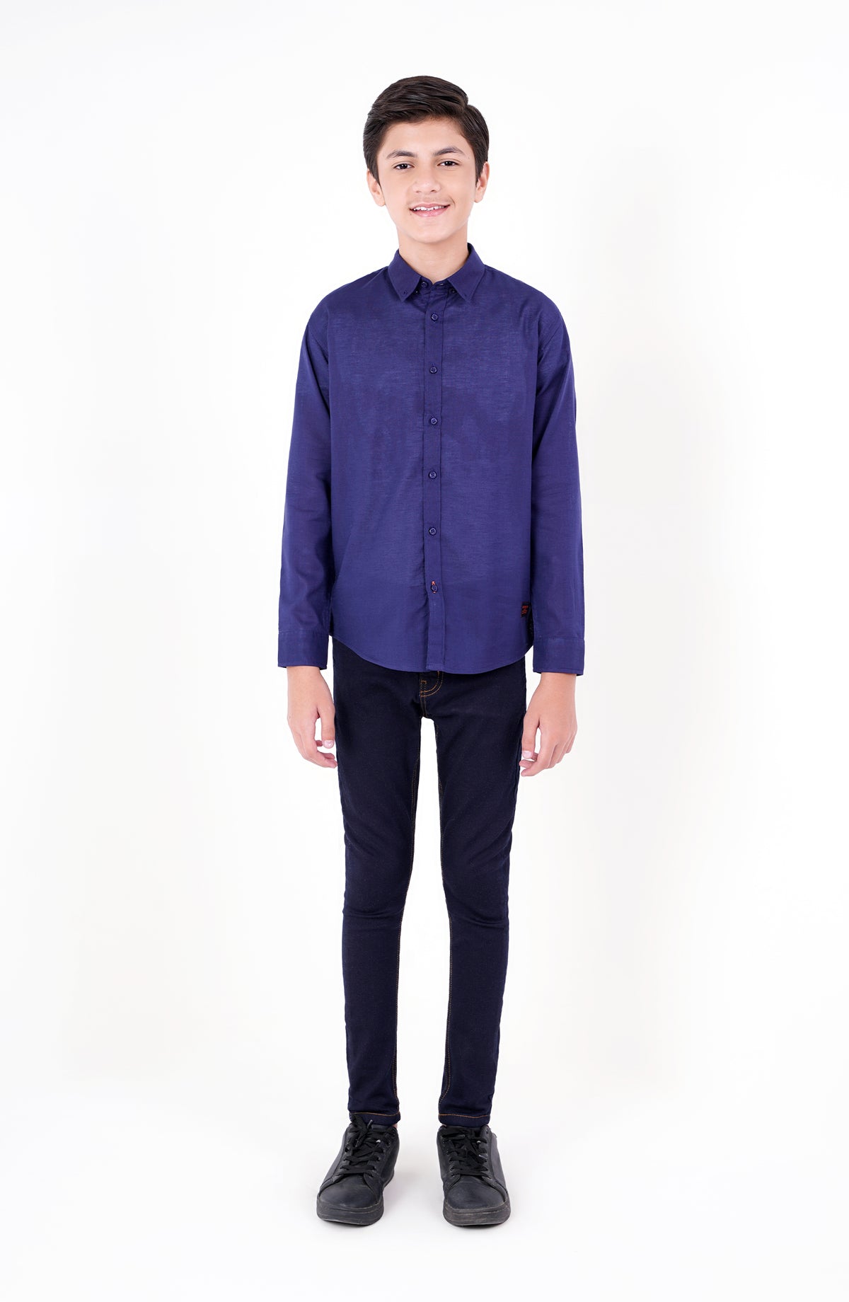 Boys Basic Button Down Shirt