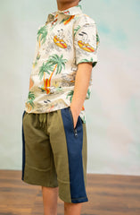Boys Half Sleeve Printed Shirt