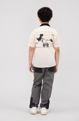 Boys Contrast Collar Shirt-BW710125