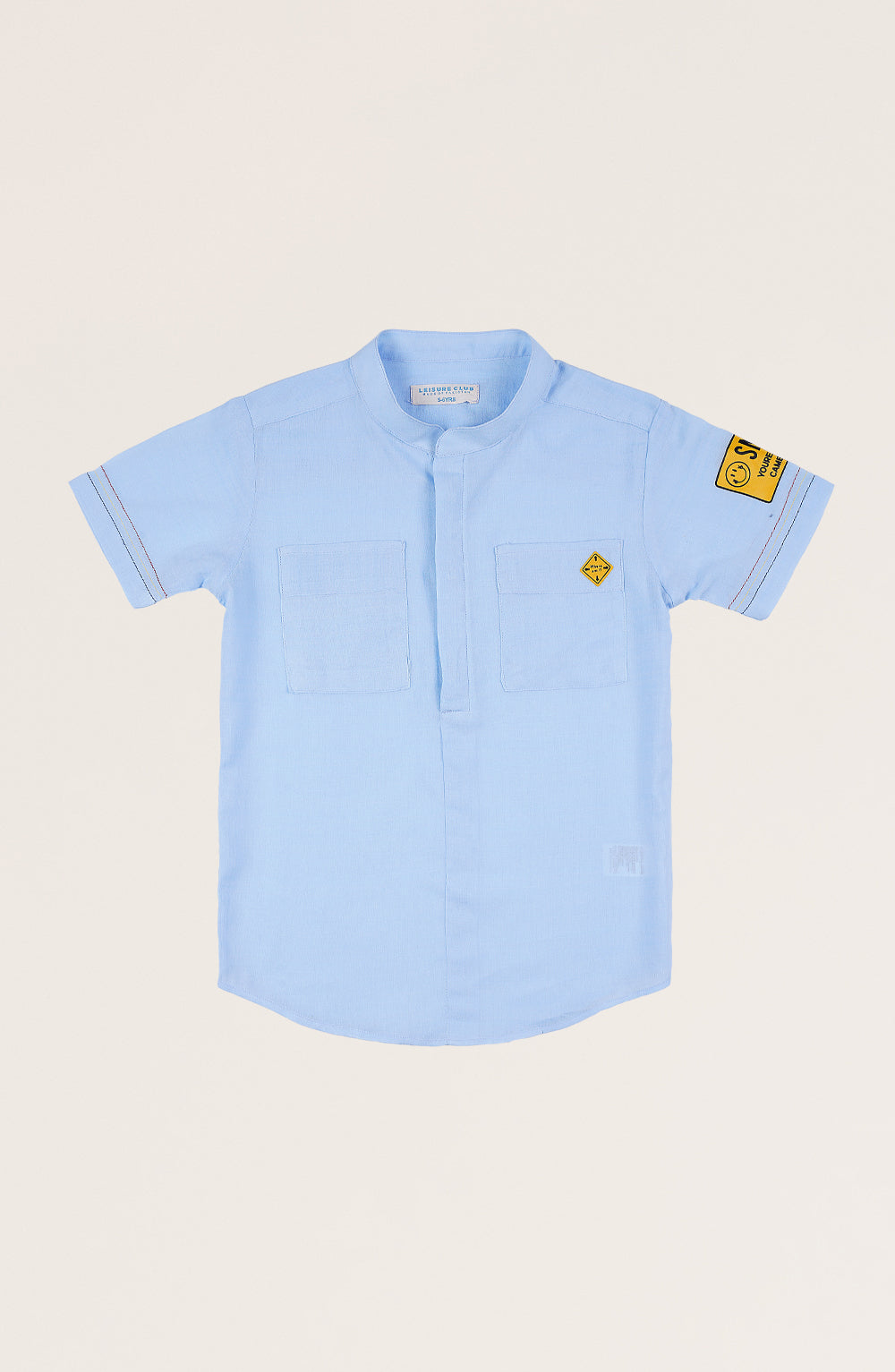 Boys Ban Collar Shirt-BW715325