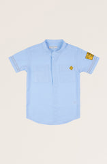 Boys Ban Collar Shirt-BW715325