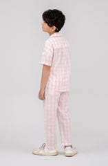 Boys Checkered Co-Ord-BWC700125