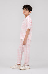 Boys Checkered Co-Ord-BWC700125