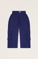 Girls Cargo Pants With Ruched Hems-GKB709125