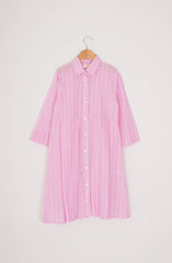 Girls Ankle Length Collar Shirt-GWD701125