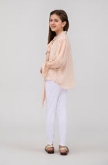 Girls Bow Tie Shirt-GWT701125