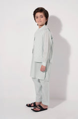 Emb Waist Coat 3Pc Infant Suit