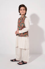 Emb Waist Coat 3Pc Infant Suit