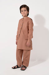 Emb Waist Coat 3Pc Infant Suit