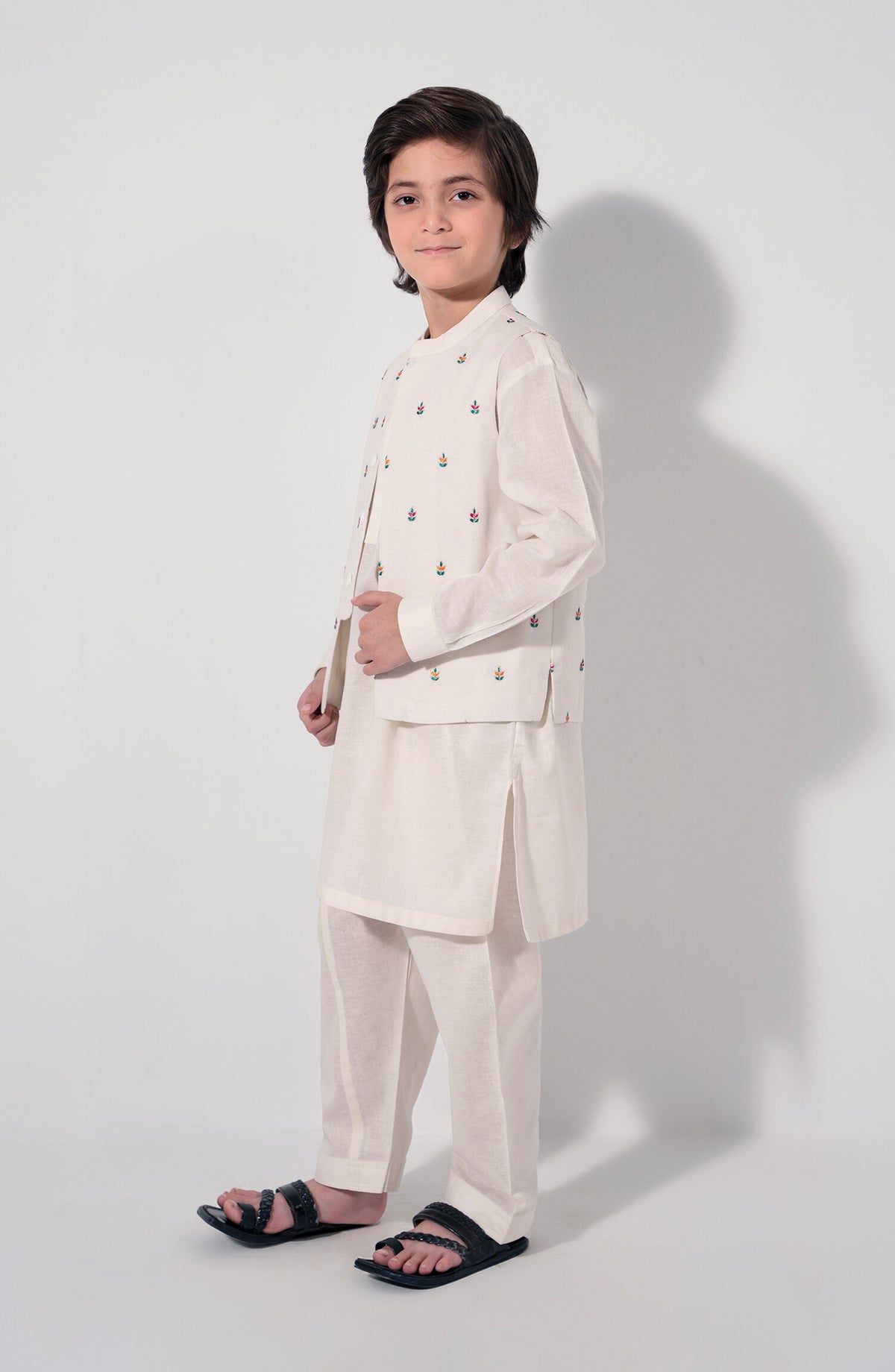 Printed Waist Coat 3Pc Infant