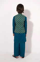 Printed Waist Coat 3Pc Infant