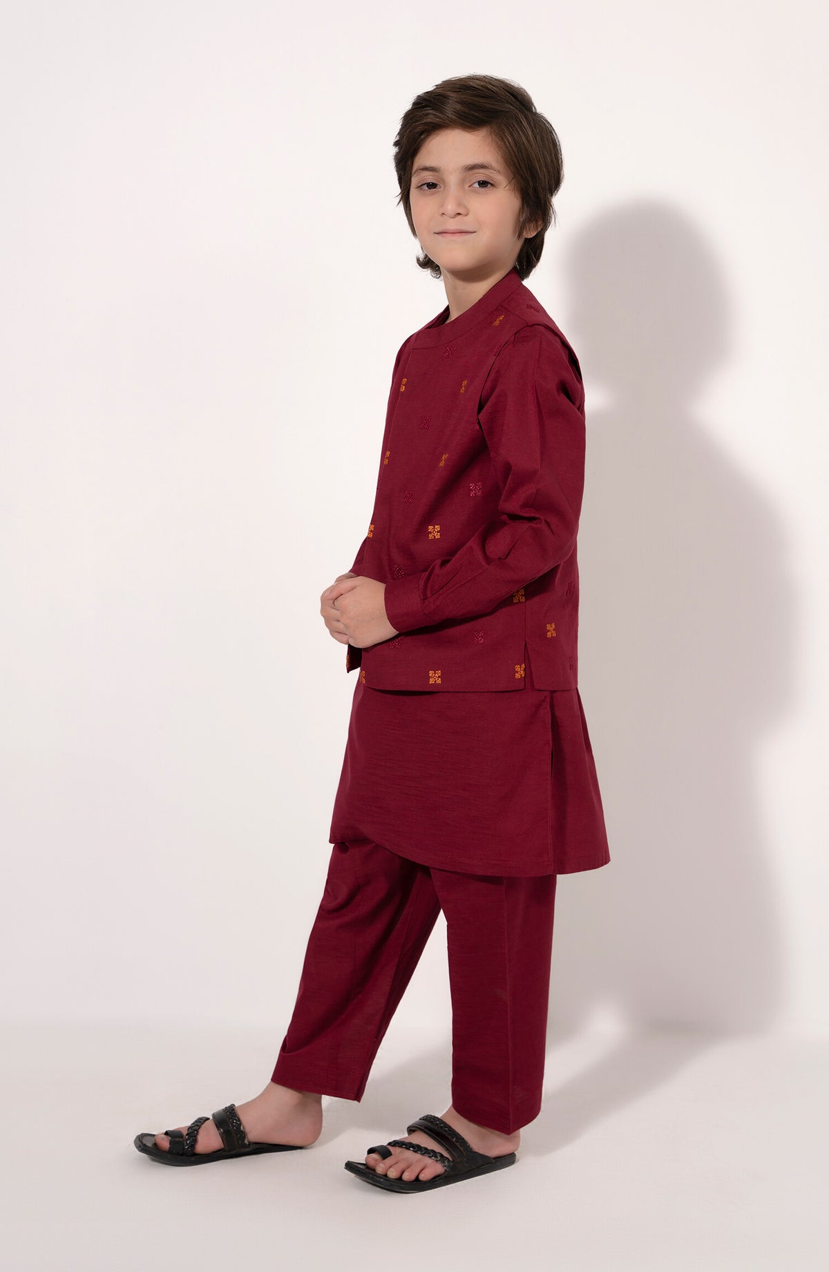 Printed Waist Coat 3Pc Infant