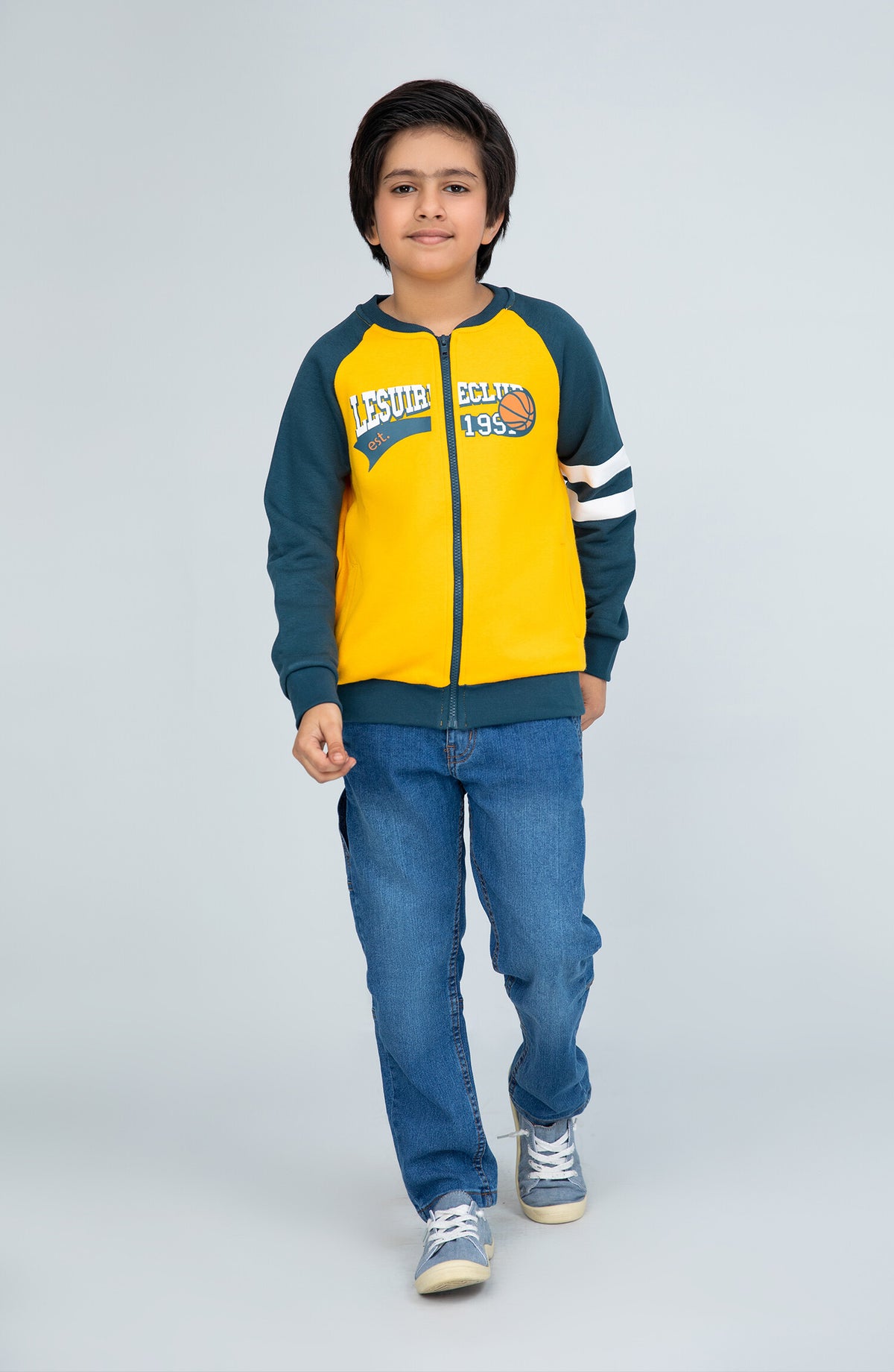 Color Block Zipper