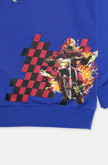 Bike Print Navy Sweatshirt