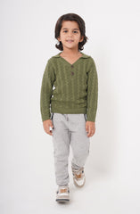 Cable Knit Polo