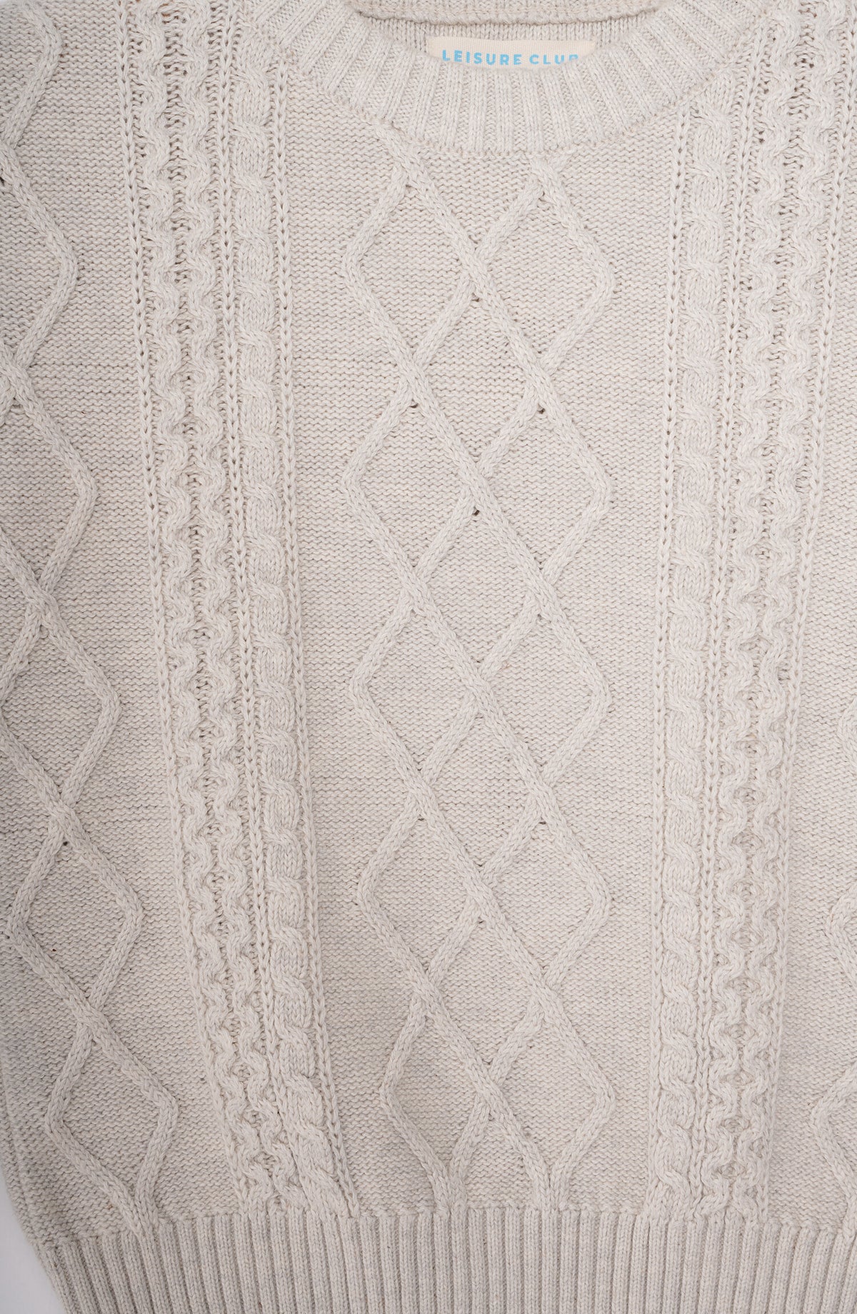 Cable Knit Crew Neck Sweater