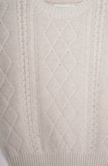 Cable Knit Crew Neck Sweater