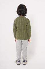 Cable Knit Polo