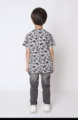 Printed Jersey Henley